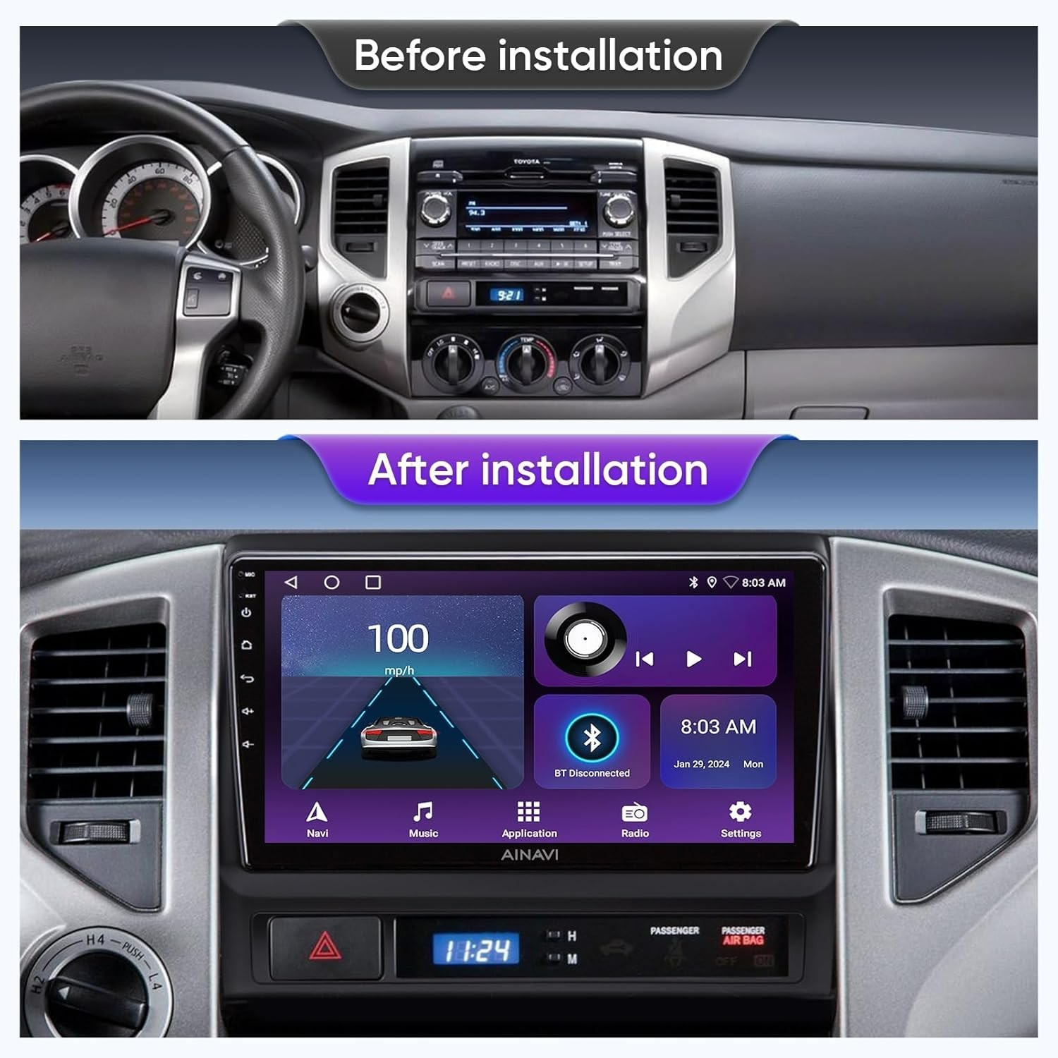 *NEW* Toyota Tacoma 2005-2015 Android 2+64GB Car Stereo 9 Inch