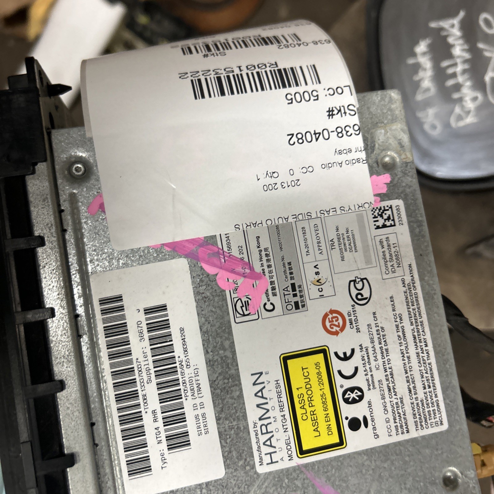 20 11–13 Chrysler 200/Challenger Am Fmcd Mp3 Hdd Navigation Radio Id RHR