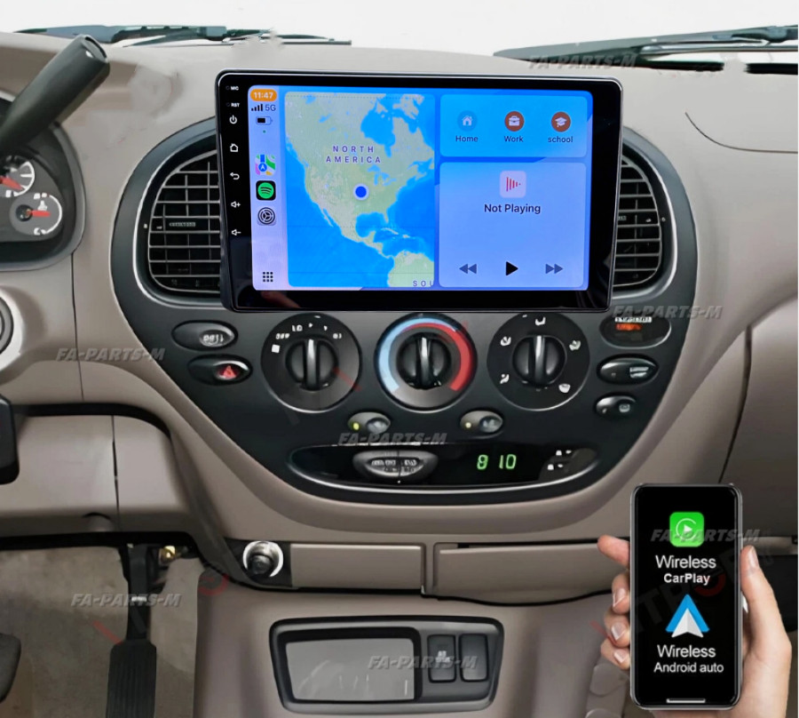 10″ For 2000-2006 Toyota Tundra Android 14 Carplay Car Stereo Radio GPS 4+64GB
