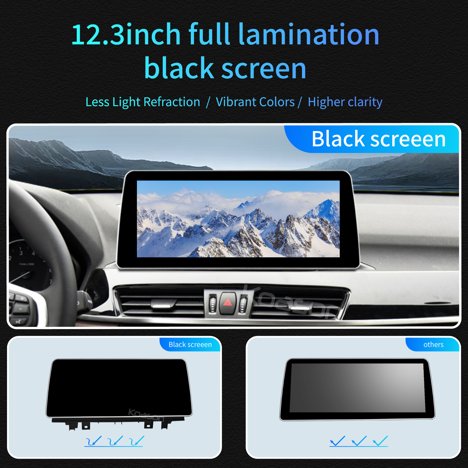 12.3in BMW X1 F48 8+256GB Android13 Screen Radio Head Unit Carplay Upgrade NBT