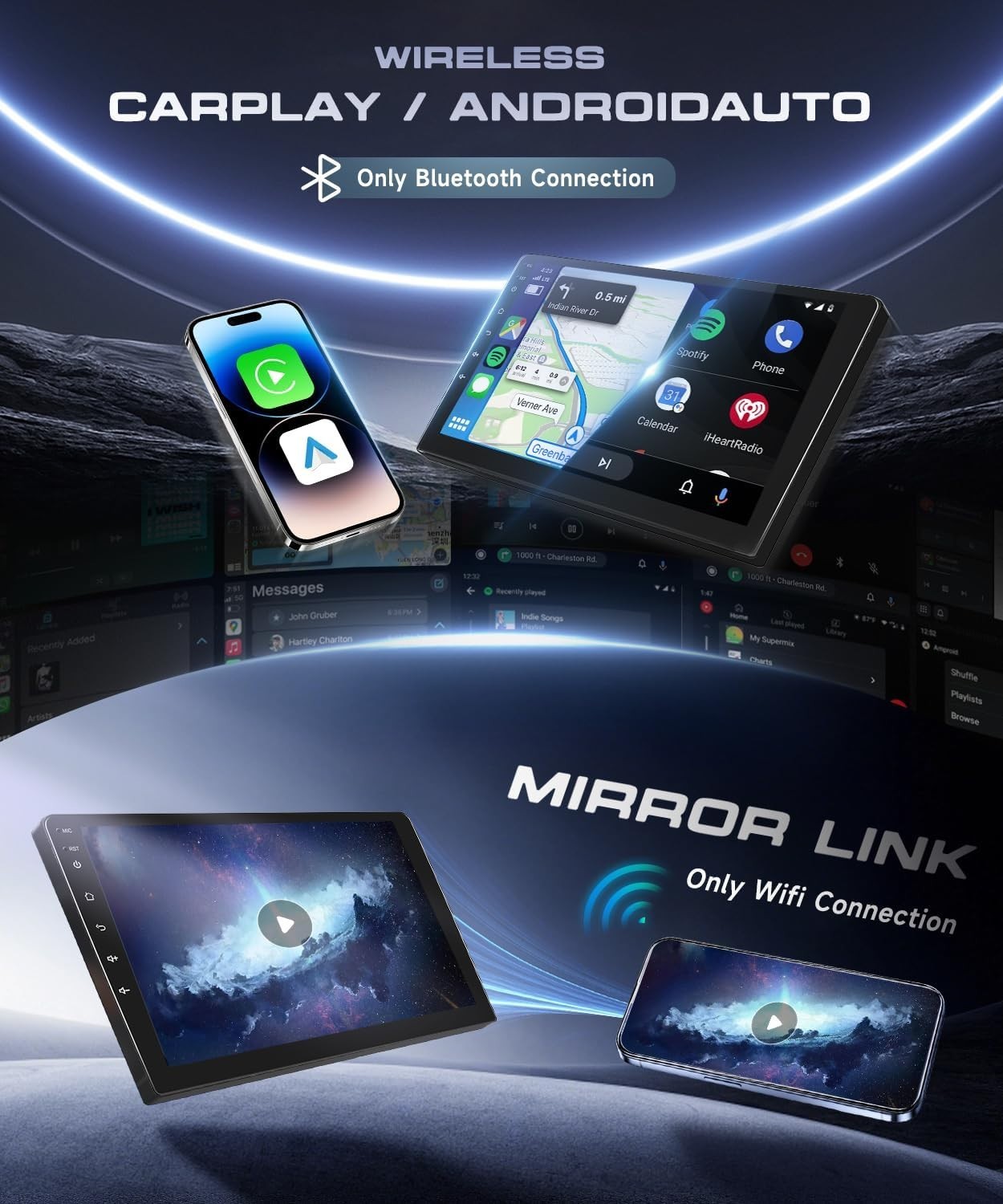 2G+64G Android 15 Car Stereo for Honda Civic 2001-2005 Android GPS 9inch BT SWC