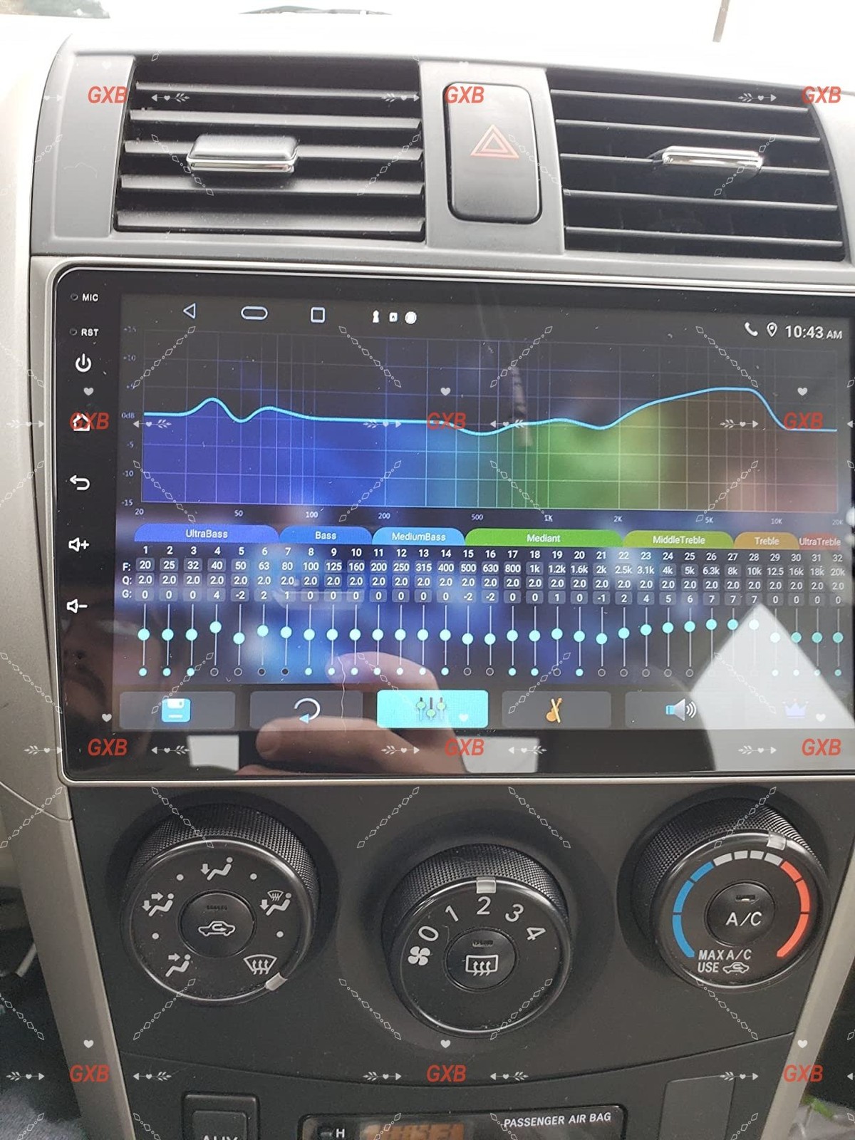 64G For Toyota Corolla 2009-2013 Carplay Android15 Car Stereo GPS FM/RDS Navi 9″