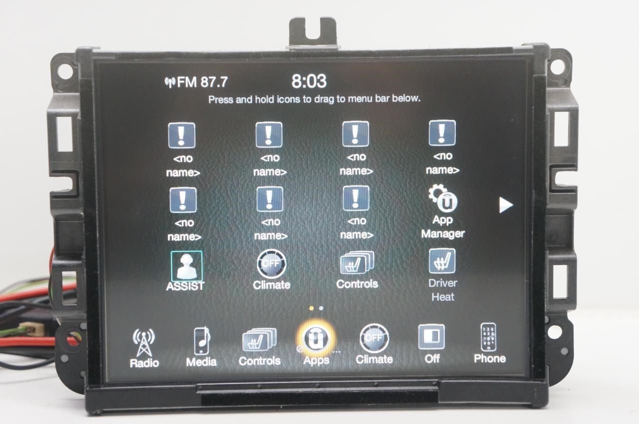 2015 Jeep Cherokee Radio Receiver Uconnect w 8.4 Display 68238621AG *ReaD*AS-IS*