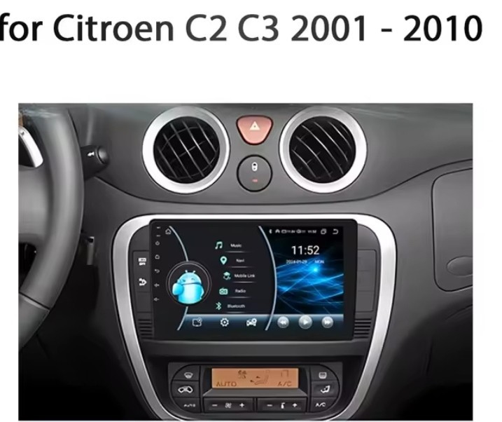 RADIO FOR CITROEN C2 C3 BLUETOOTH USB ANDROID WI-FI CARPLAY GPS