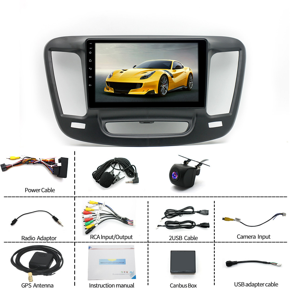 For 2015-2019 Chrysler 200 200C Apple Carplay Radio Android 14 GPS NAVI WIFI AHD