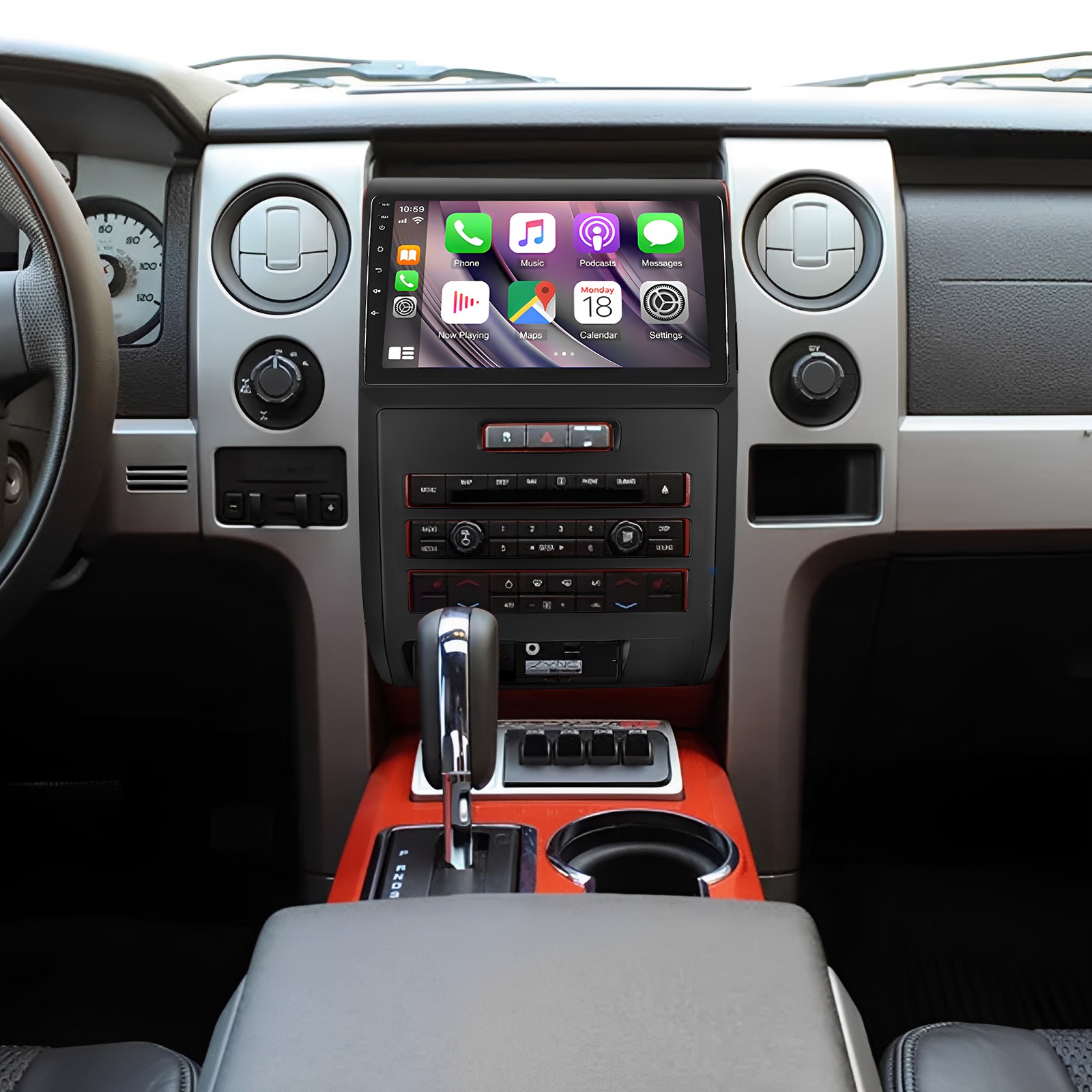 For Ford F150 2009-2014 Fit For Carplay Android 13 Car Stereo Radio GPS BT WiFi