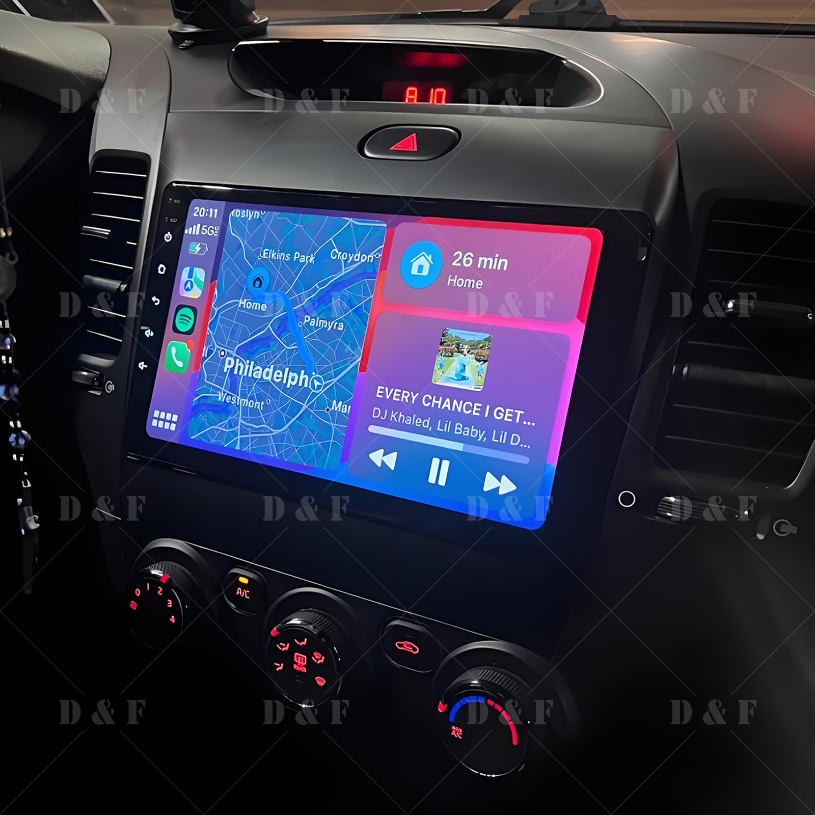 9in 4G+64G Car Stereo CarPlay GPS for 2013-2018 Kia K3 w/WiFi AHD FM/RDS SWC