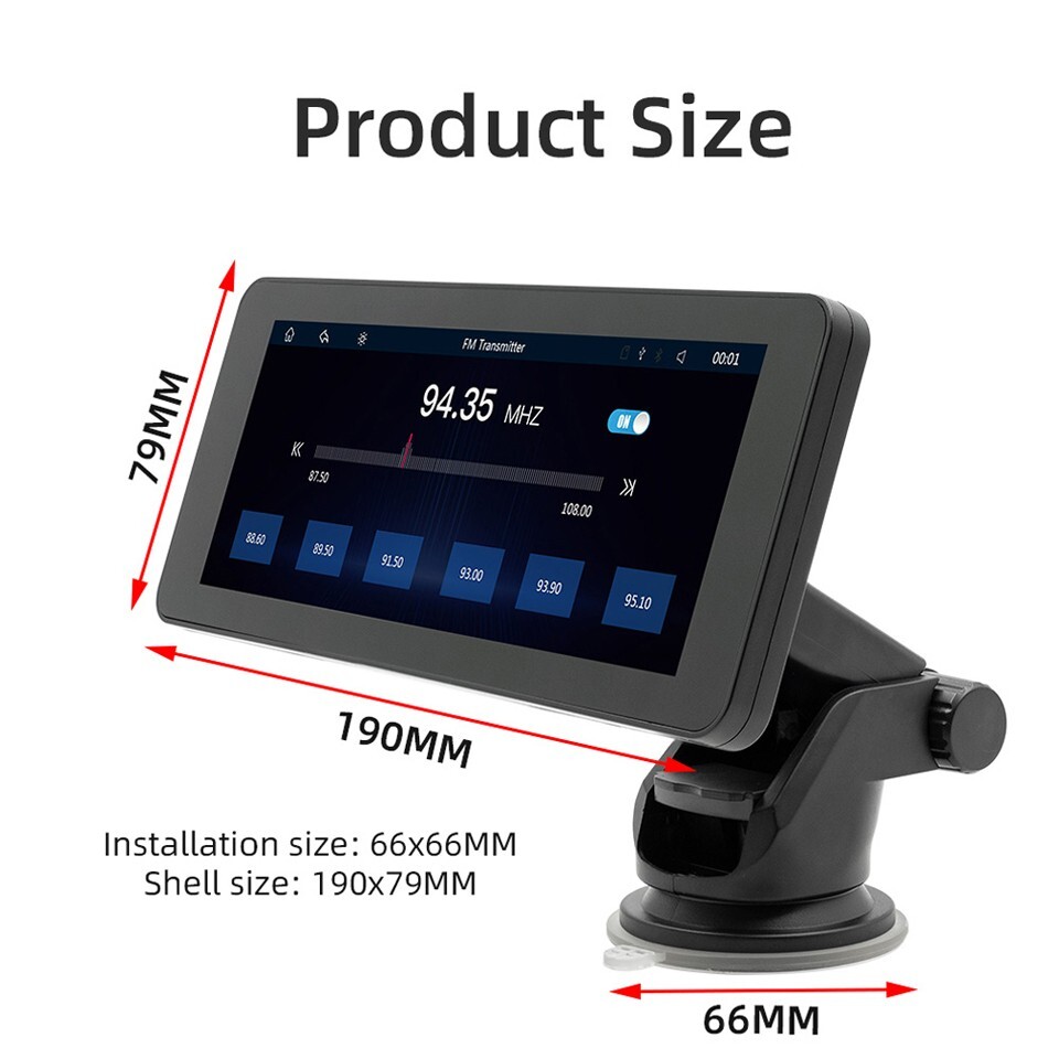 6.86inch Portable Car Stereo Player Wireless Carplay/Android Auto BT Mirror link