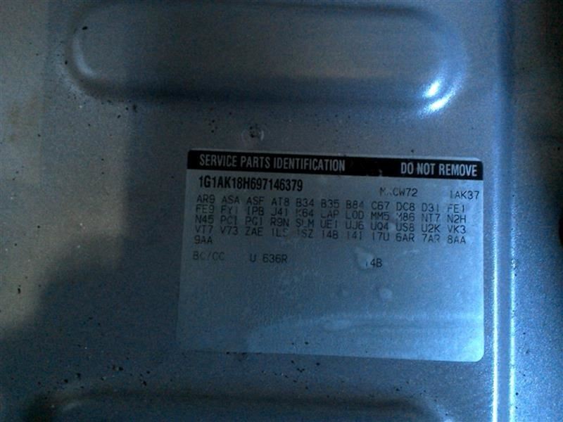 Audio Equipment Radio Opt US8 ID 20919528 Fits 09-10 COBALT 1415090