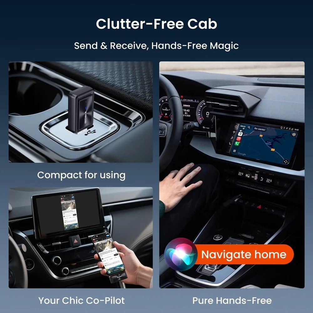 GetPairr Cast Wireless Screen Mirroring for iOS/Android No Lag & CarPlay Adapter