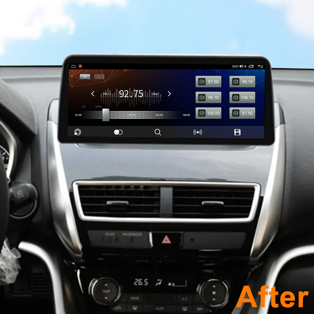 12.3″Car Radio for Mitsubishi Eclipse Cross 2018-2021 GPS Navi RDS FM SWC WiFi