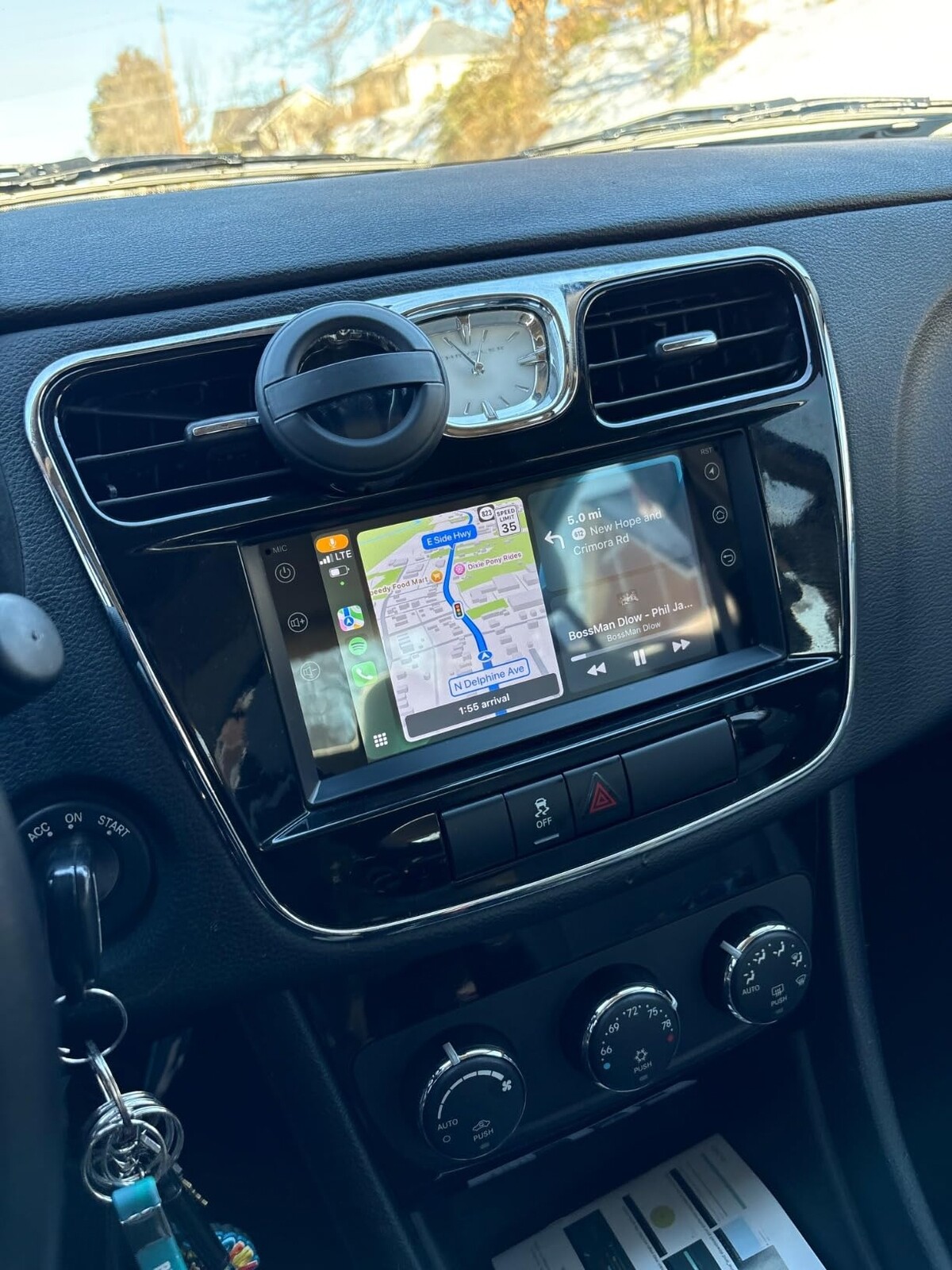 For 2011-2014 Chrysler 200 Apple CarPlay Android 13 Car Stereo Radio GPS SWC 32G