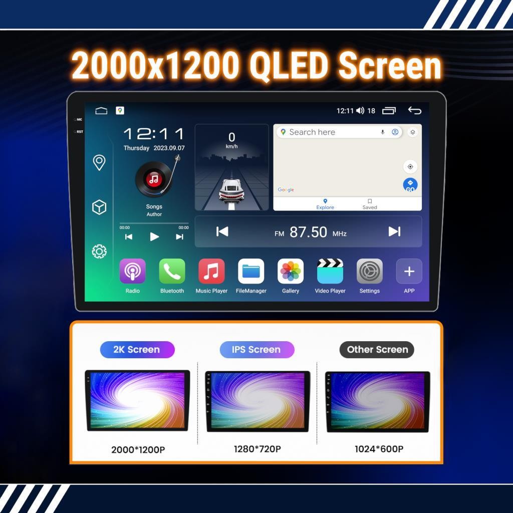 Android Auto CarPlay For Ford Transit MK8 Radio S10 2K QLED SatNav BT No Screen