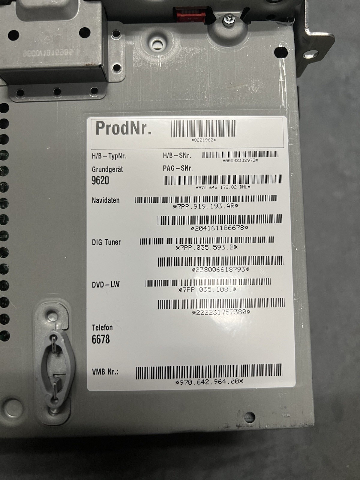 10-16 OEM Porsche Panamera PCM3.1 Radio Head Unit With Navigation