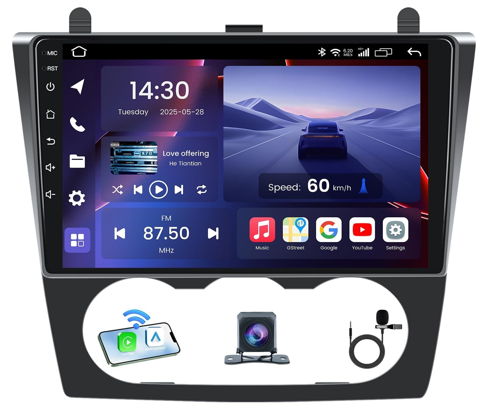 For 2007-2012 Nissan Teana CarPlay Android 13 Car Radio Stereo GPS Head Unit