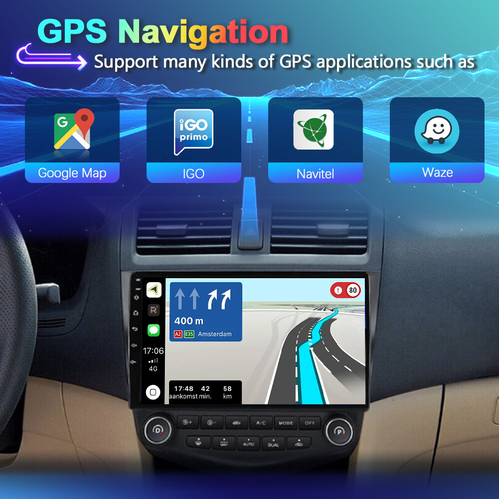 Android 14 For Honda Accord 2003-2007 CarPlay GPS Car Stereo Radio DSP 6GB+128GB