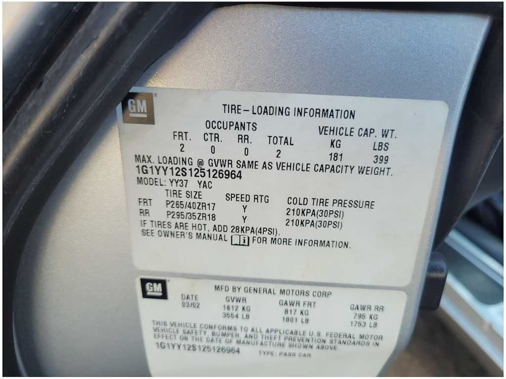 1997-2004 Chevrolet Corvette Z06 C5 Pioneer Aftermarket Radio Stereo Audio 2853