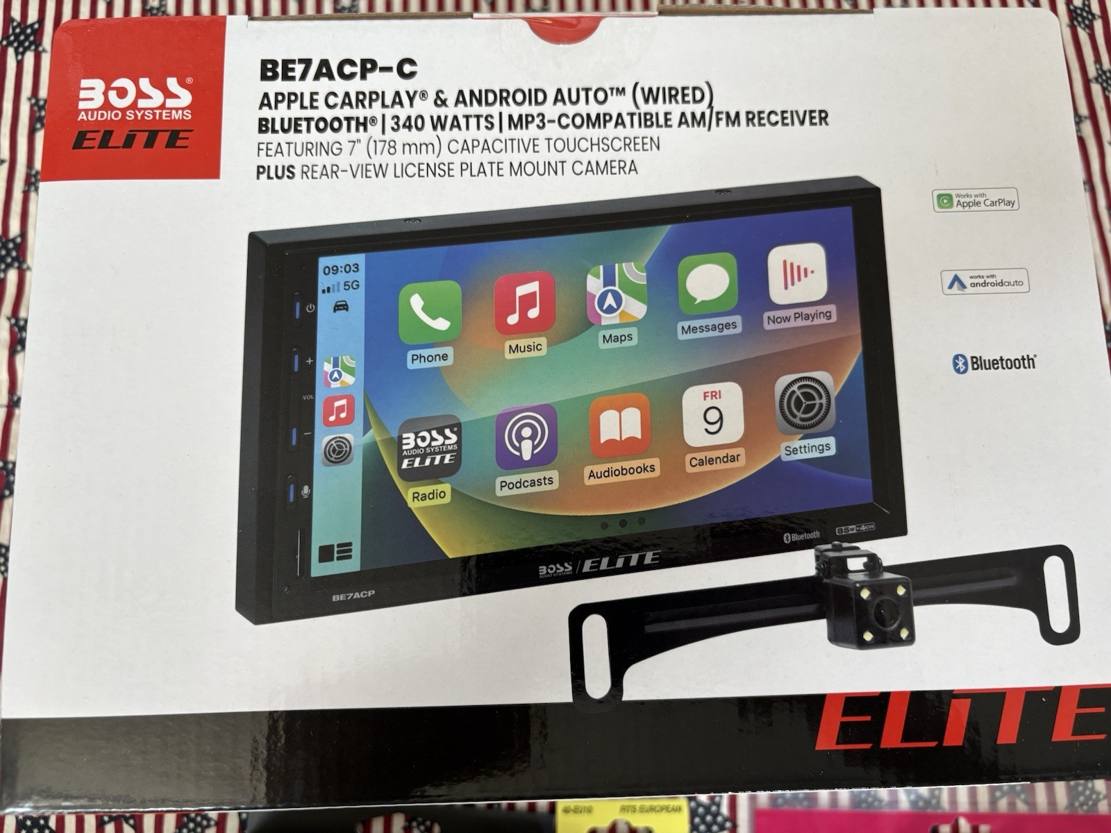BOSS BE7ACP-C Car Radio WITH HARNESS CarPlay Android | Jeep Dodge Chrysler Ram