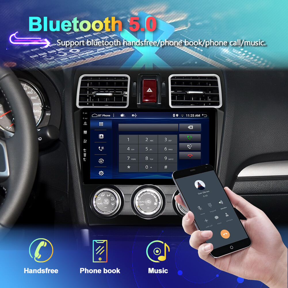 CarPlay Android 14 Auto Car Stereo GPS Navi For Subaru Forester XV WRX 2015-2018