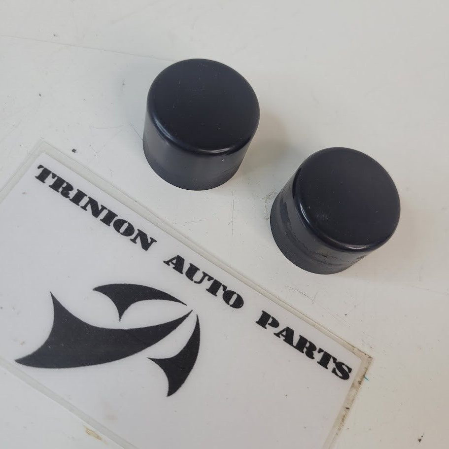 2005-2006 Kia Spectra Radio Knobs Black Silver Set of 2 OEM