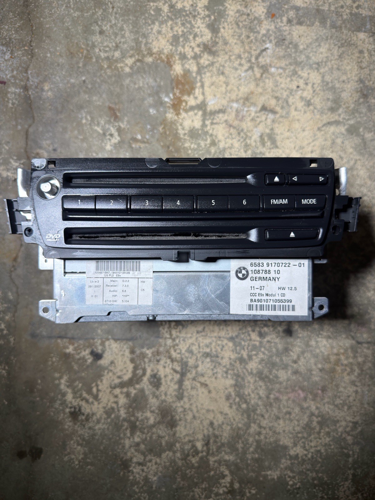 07 08 09 BMW Logic 7 Navigation GPS Computer Radio CD DVD Player 6583 9170722-01