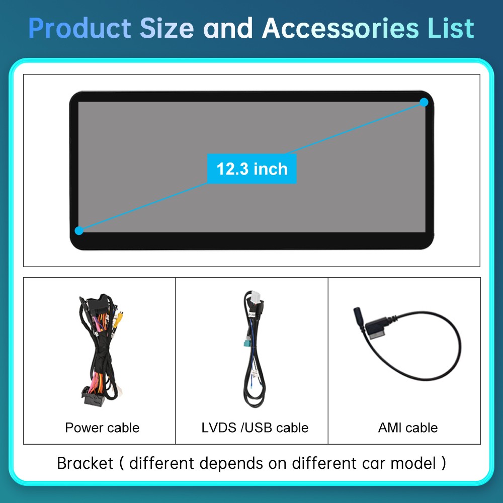 12.3″ Ultra-thin Wireless Touch Screen Carplay For Benz CLS W218 X218 2010-2018