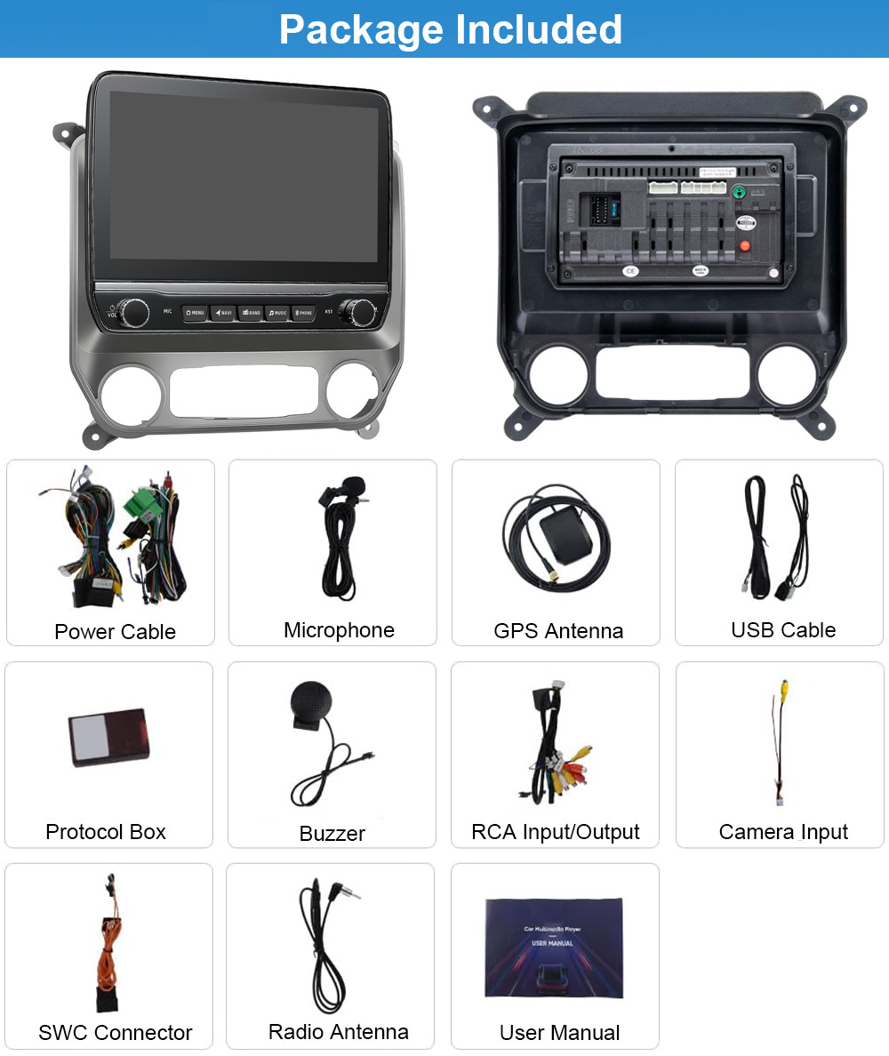 Apple Carplay For 2014 2015 2016 2017 2018 Silverado Sierra Car Stereo Radio GPS