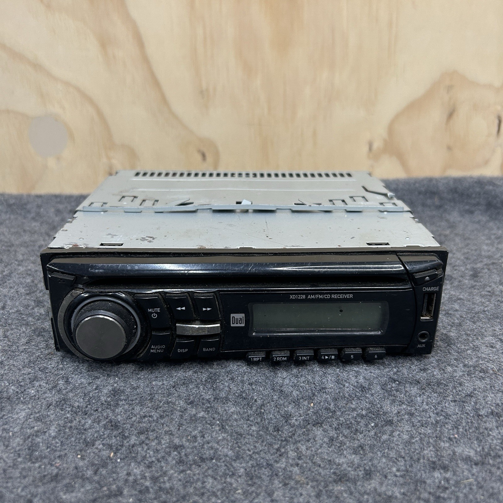 Dual XD1228 Car Stereo AM/FM CD Receiver USB AUX Head Unit Untested As-Is