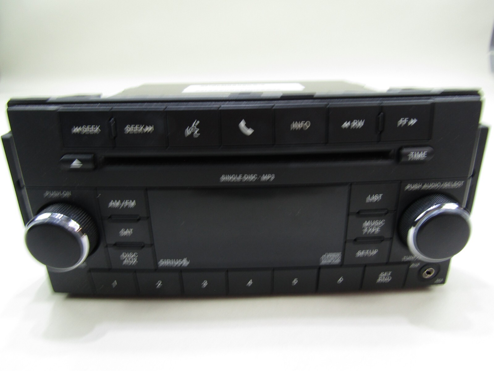 Chrysler Car Stereo CD Radio Part No P05091115AC Single Disc MP3 CBA KL9IG3
