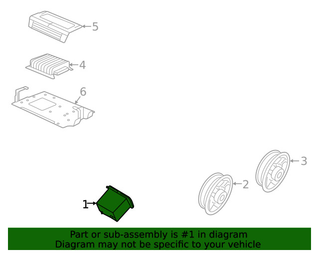 Genuine Volkswagen Radio Control Unit 5C0-035-200-E