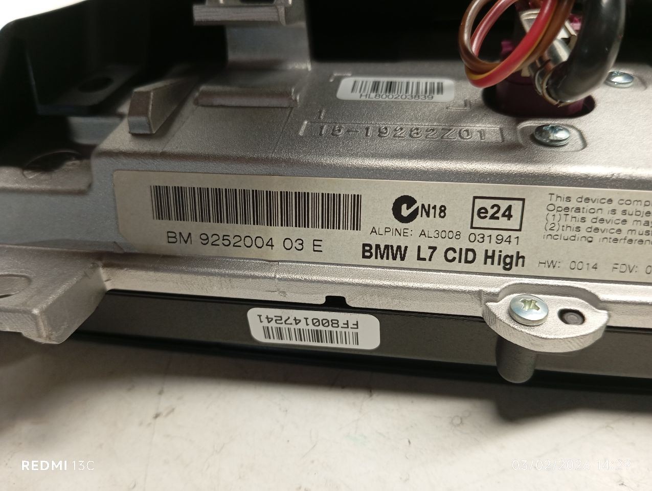 Audio Equipment Radio CD Player Music With Bluetooth Fits 12-16 BMW 328i 4079800