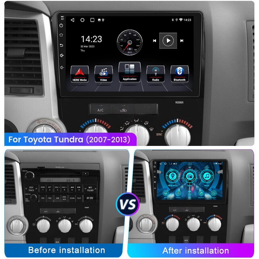Apple Carplay For Toyota Tundra 2007-2013 Sequoia 2008-2019 Car Stereo GPS Radio