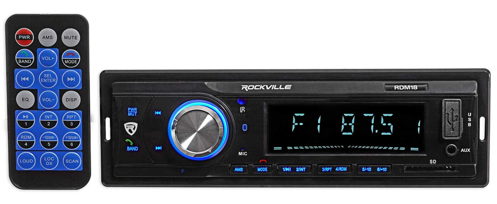 1-Din Digital Media Bluetooth AM/FM/MP3/USB/SD Receiver For 1999-02 Honda Accord
