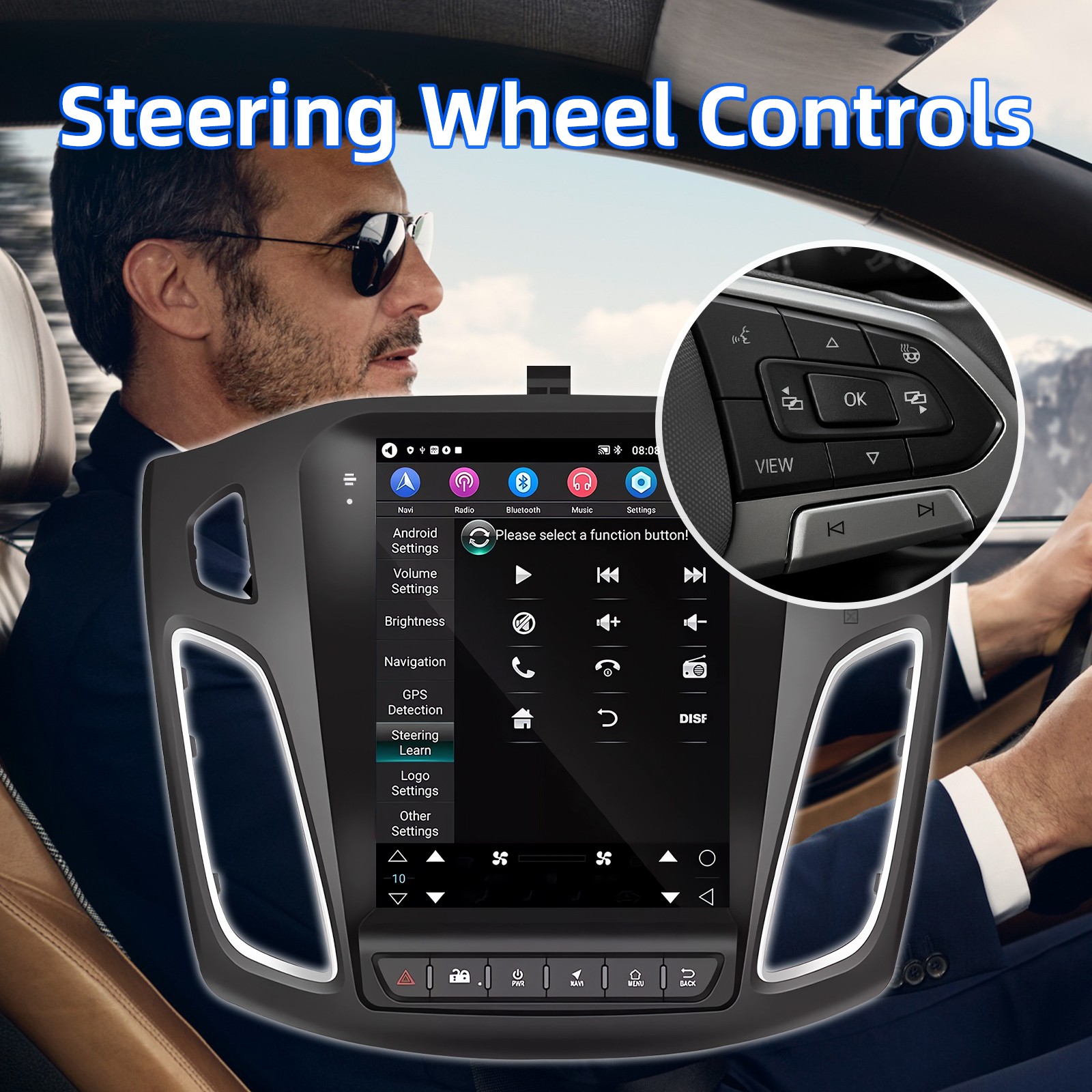 9.7” For 2012-2018 Ford Focus Android 13 Car Stereo Radio 64GB GPS Sat Nav WIF