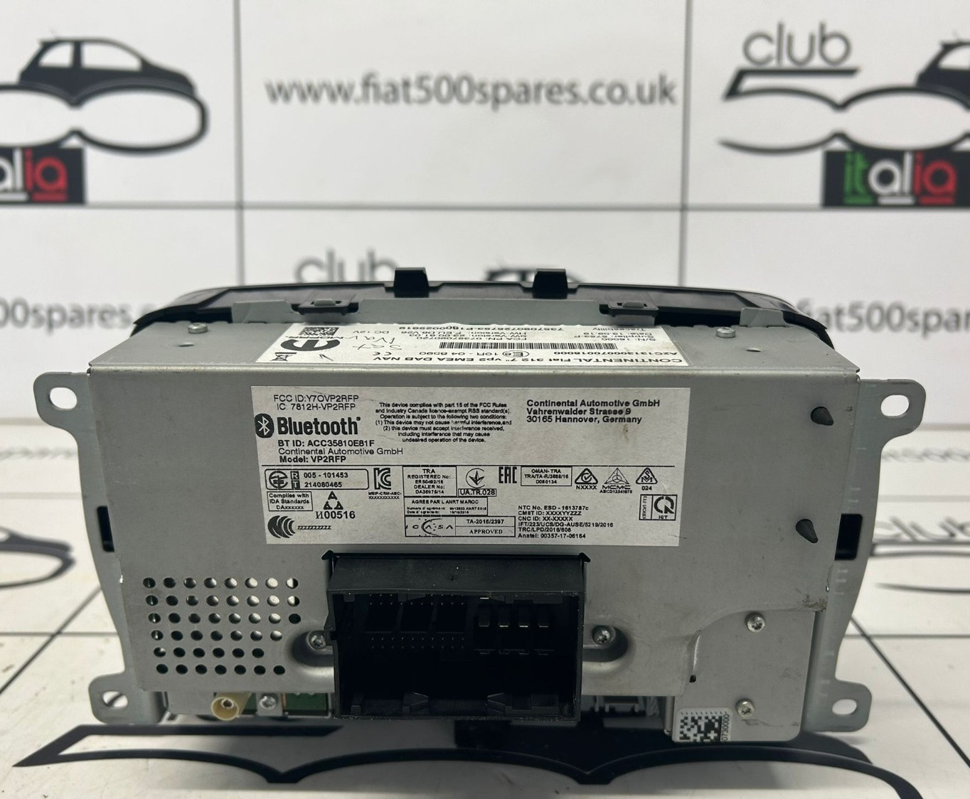 Continental Fiat 312 7″ vp2 ECE DAB GPS 7357695110 Fiat 500 Stereo 2015 Onwards