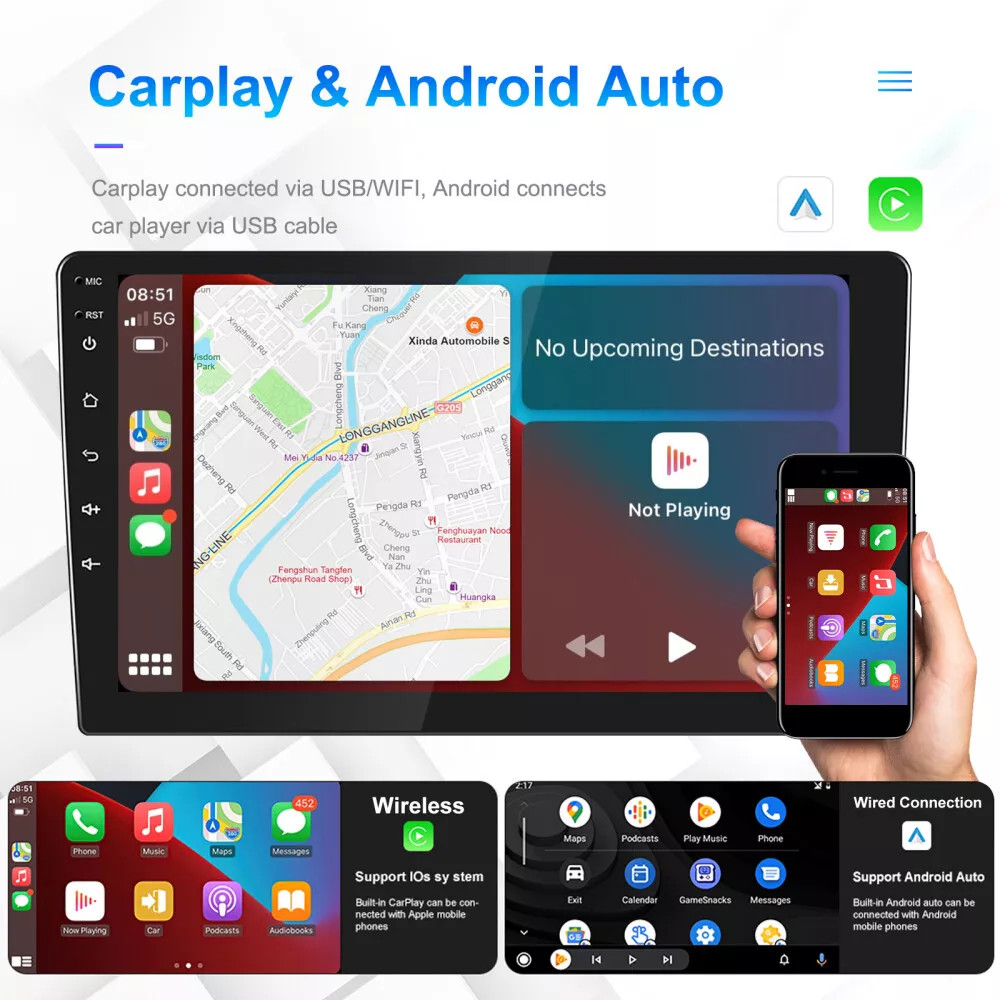 Android 13 Car Stereo Radio GPS Wifi CarPlay BT DAB+ For VW Caddy Touran Golf