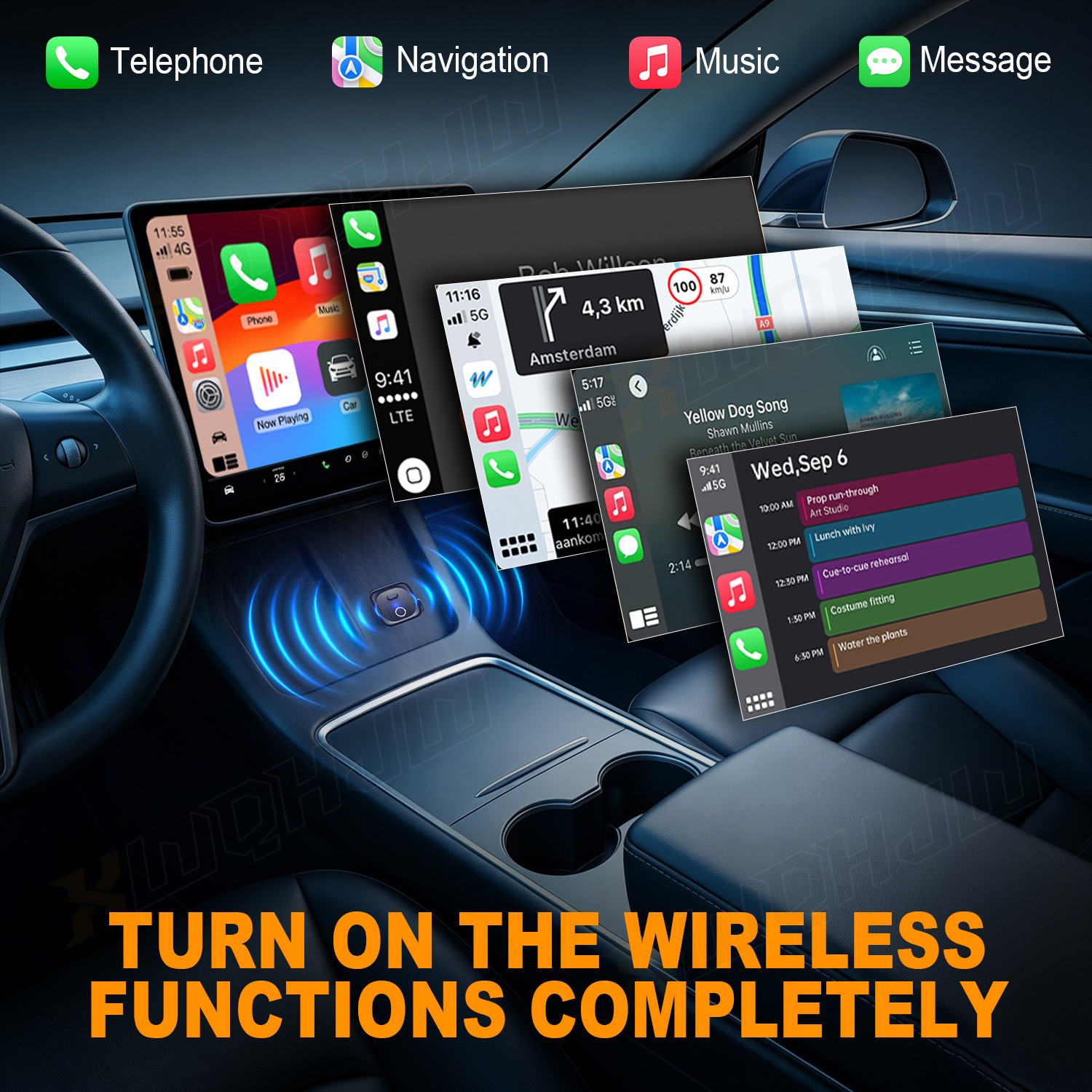 Wired to Wireless Carplay Adapter for Acura Integra 2023-2026