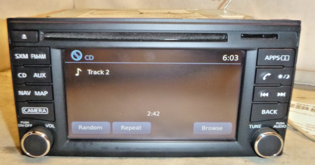 16 17 18 19 Nissan Sentra Radio Cd Gps Navigation & Card 259154AF0C SBA19