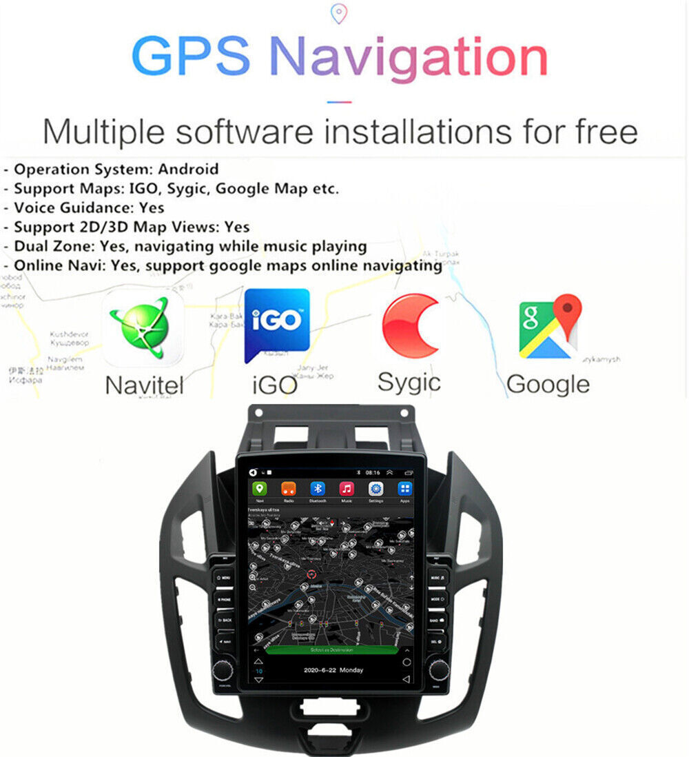 For Ford Transit Connect 2014-2018 Android 13 Carplay Car Stereo Radio GPS