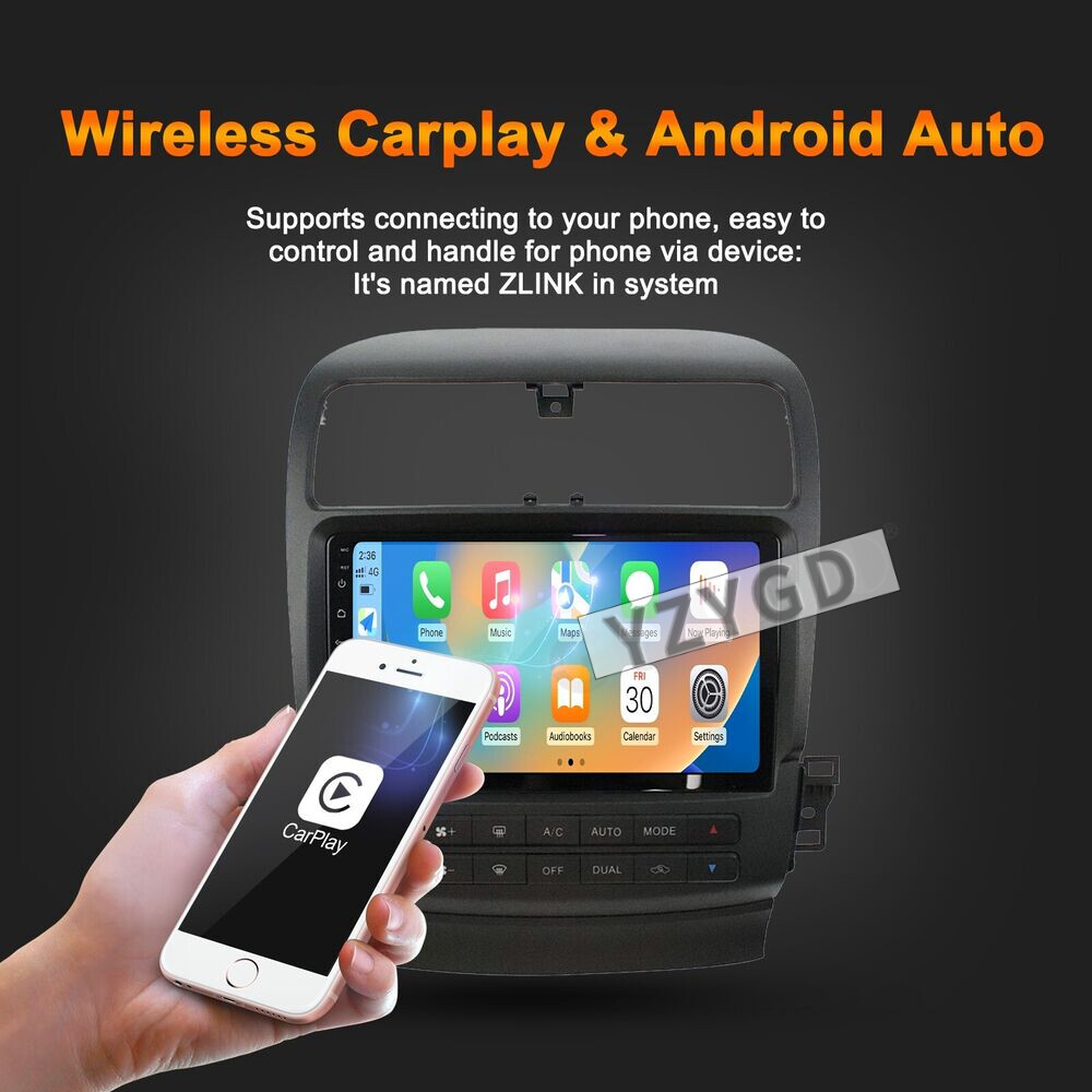 For Acura TSX 2004-2008 Car Multimedia Radio CarPlay Stereo Video GPS Android 4G