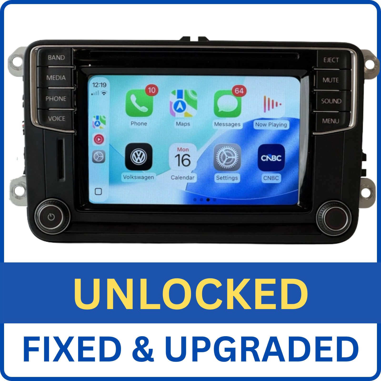 UNLOCKED NEW TOUCH 16- 17 VW Volkswagen MIB2 Jetta Passat OEM Radio 5C0035200