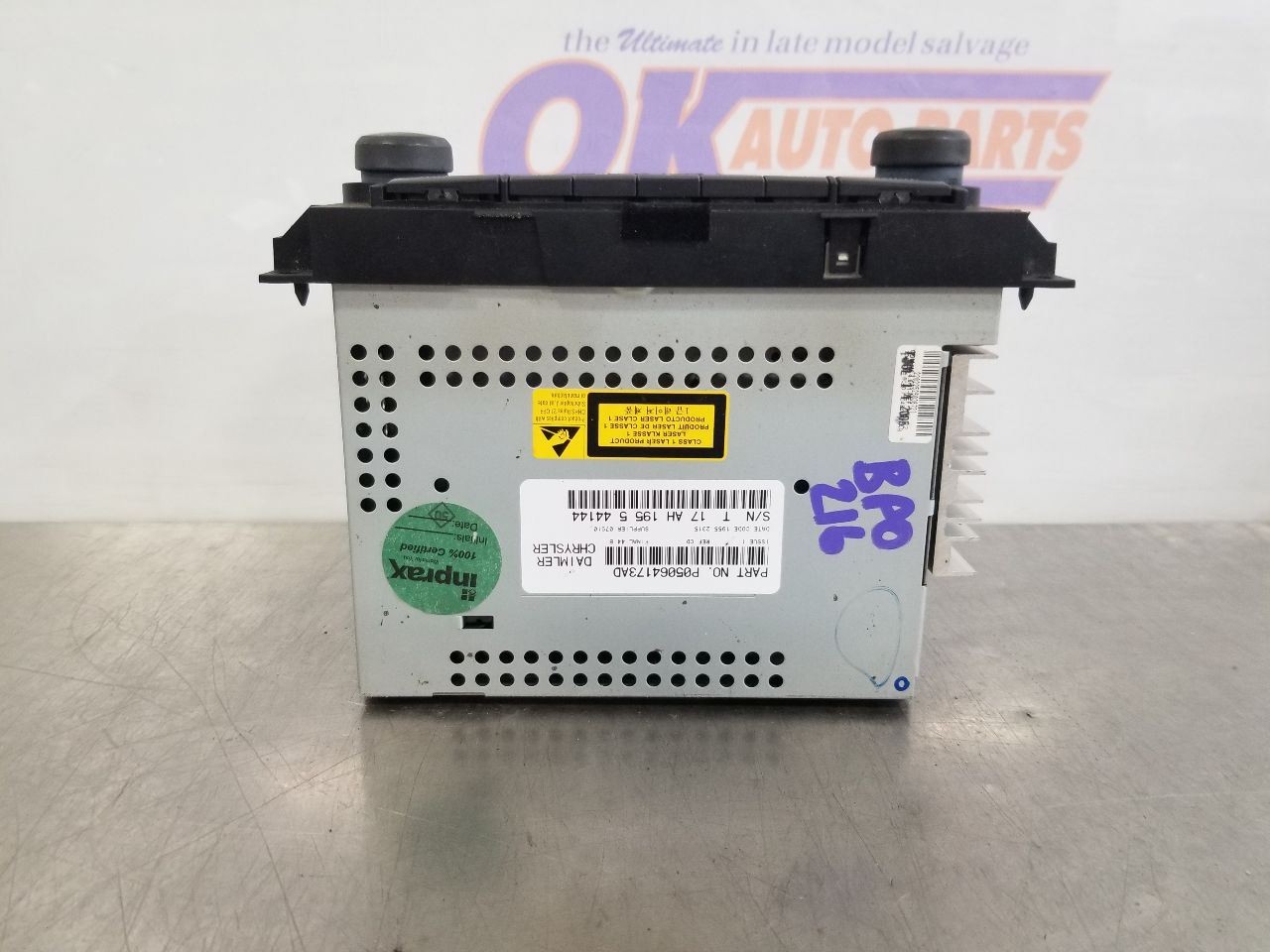 06 2006 DODGE DAKOTA SLT RADIO AUDIO RECEIVER 05064173AD