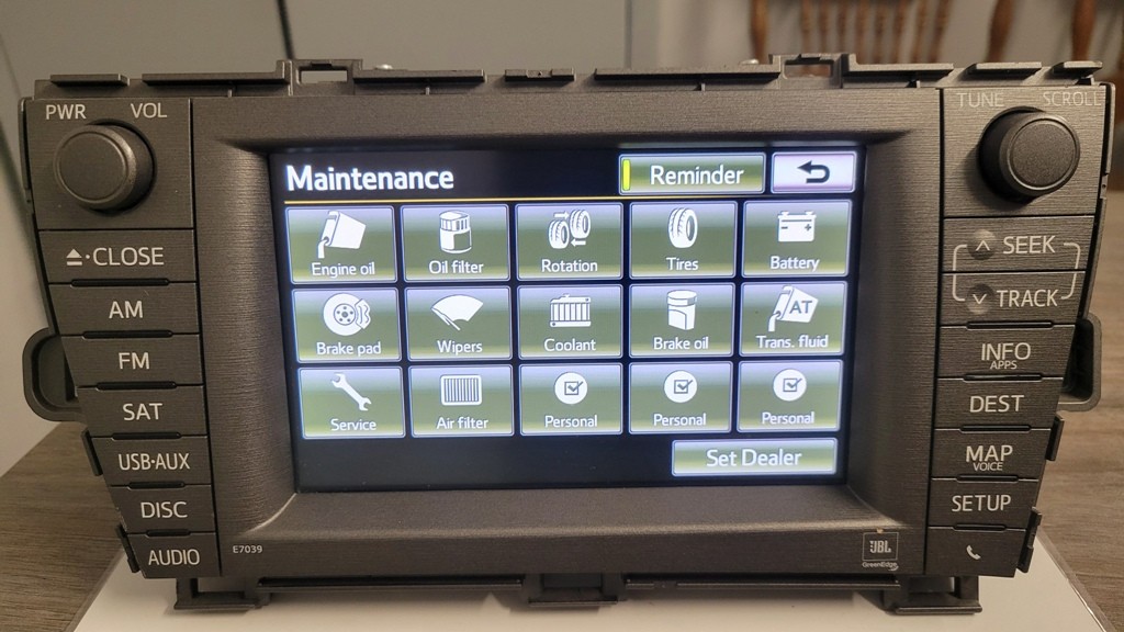 2012-2015 Toyota Prius JBL Navigation Radio Head Unit OEM 86100-47231
