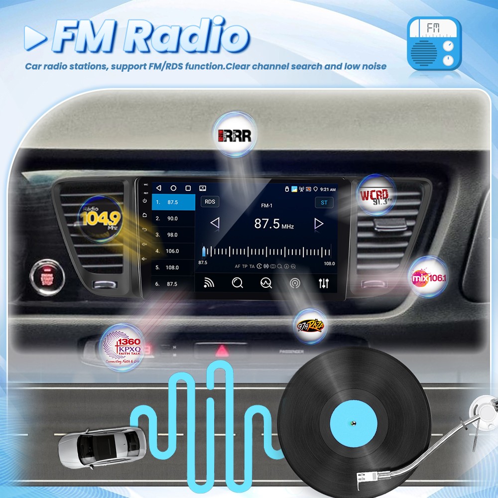 4+64GB Car Radio For Kia Carnival Sedona 2015-2020 Stereo Android 15 GPS Carplay