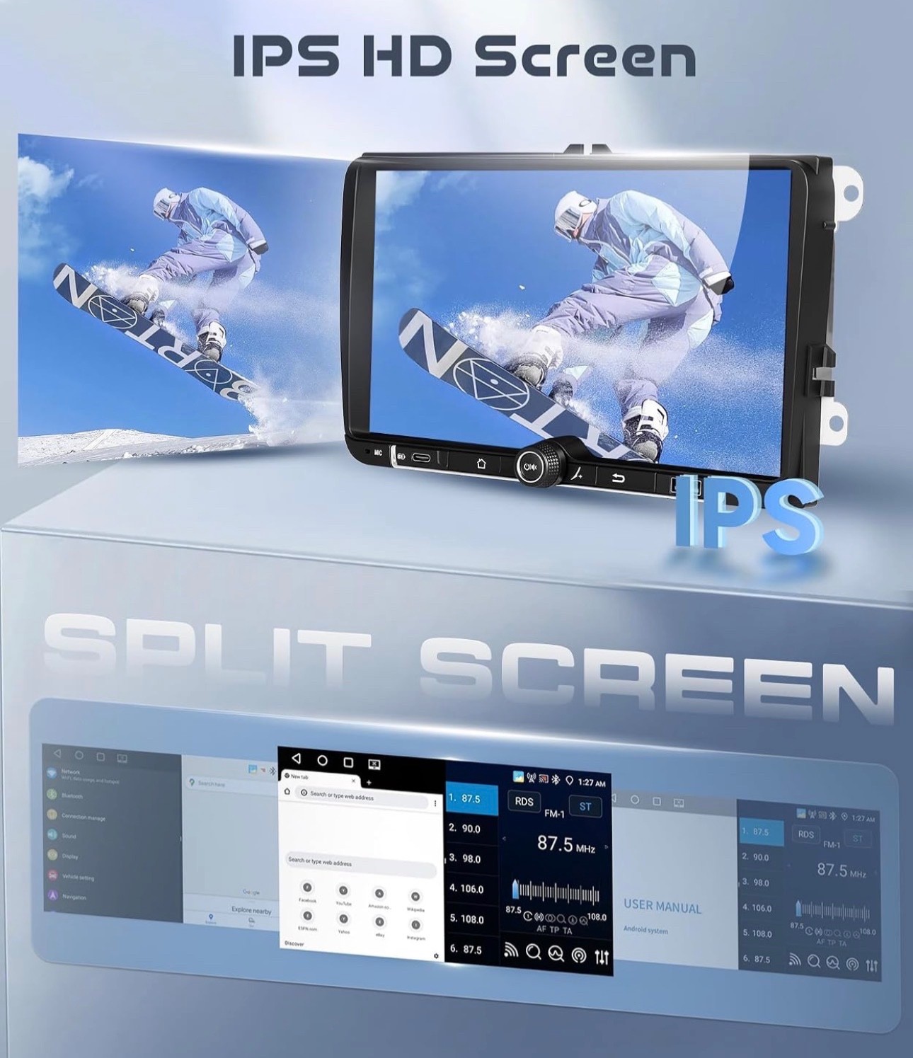 Car Radio Stereo for VW Passat Jetta Tiguan Golf MK5 MK6 T5 Polo android 15 GPS
