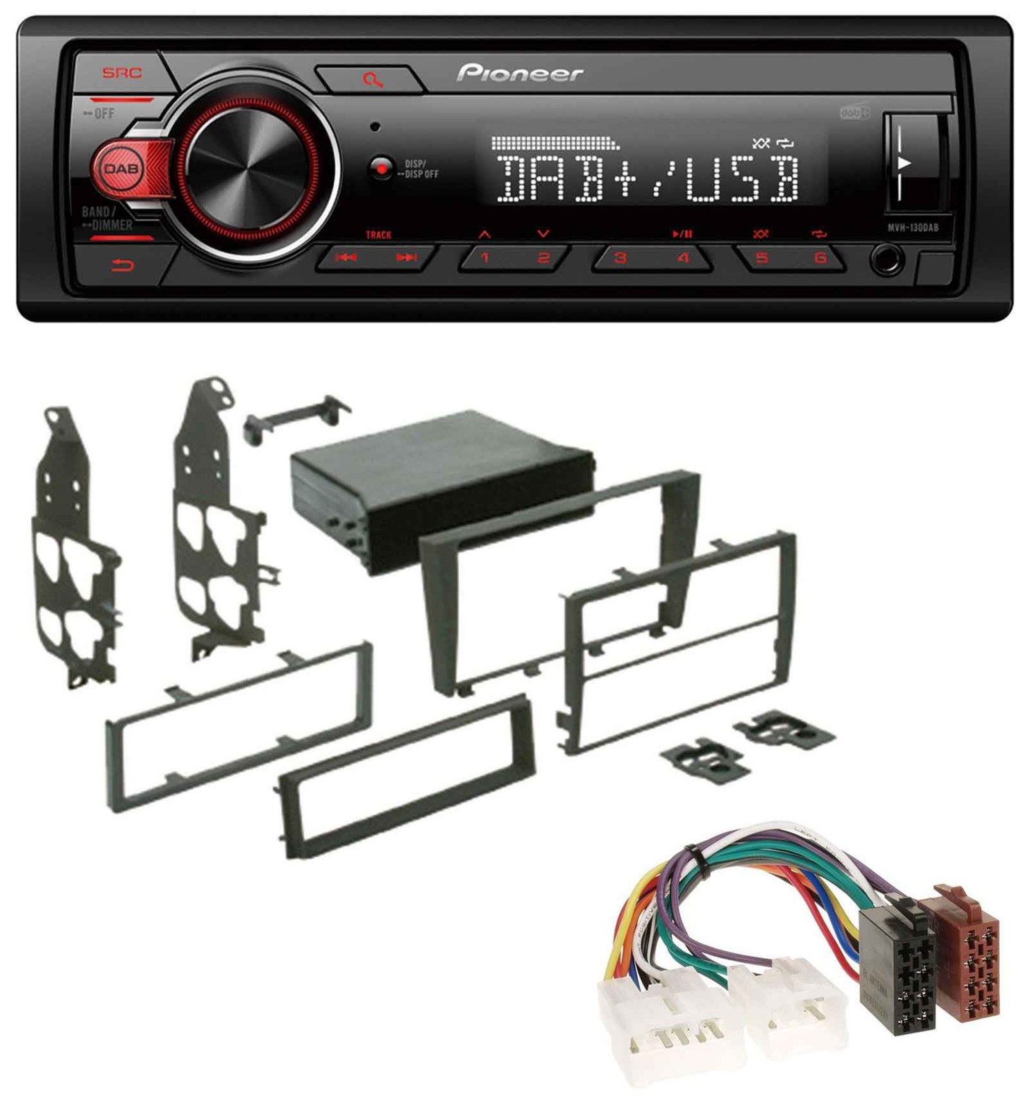 Pioneer MP3 1DIN DAB USB AUX Car Stereo for Lexus IS 300 (XE1, 2001-2005)