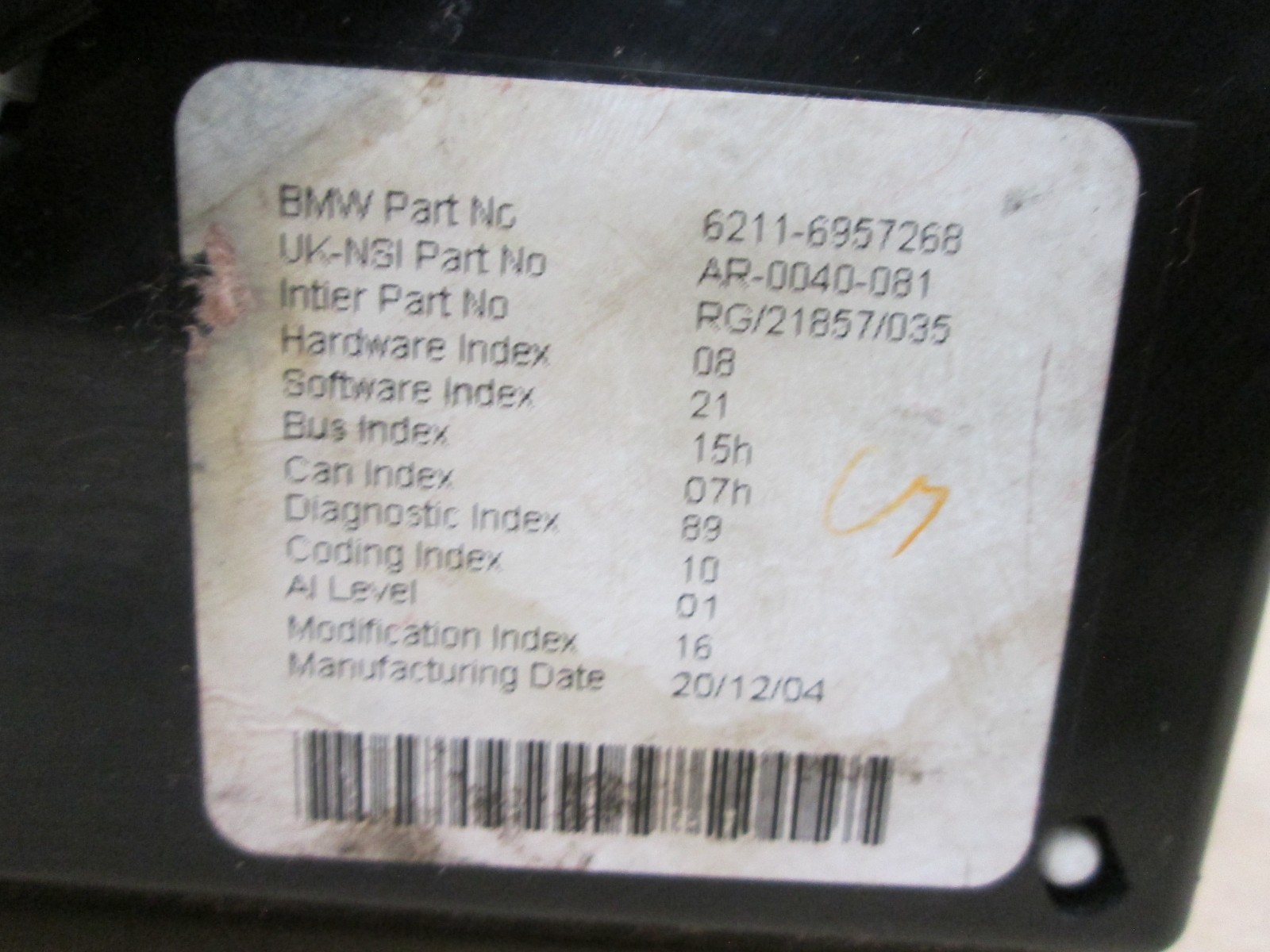 02-08 Mini Cooper Radio Stereo Navigation Display Screen 2002-2008 65906947196