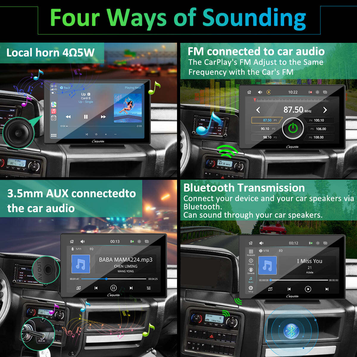 Carpuride W901PRO Apple CarPlay Bluetooth Car Stereo Wireless Android Auto Media