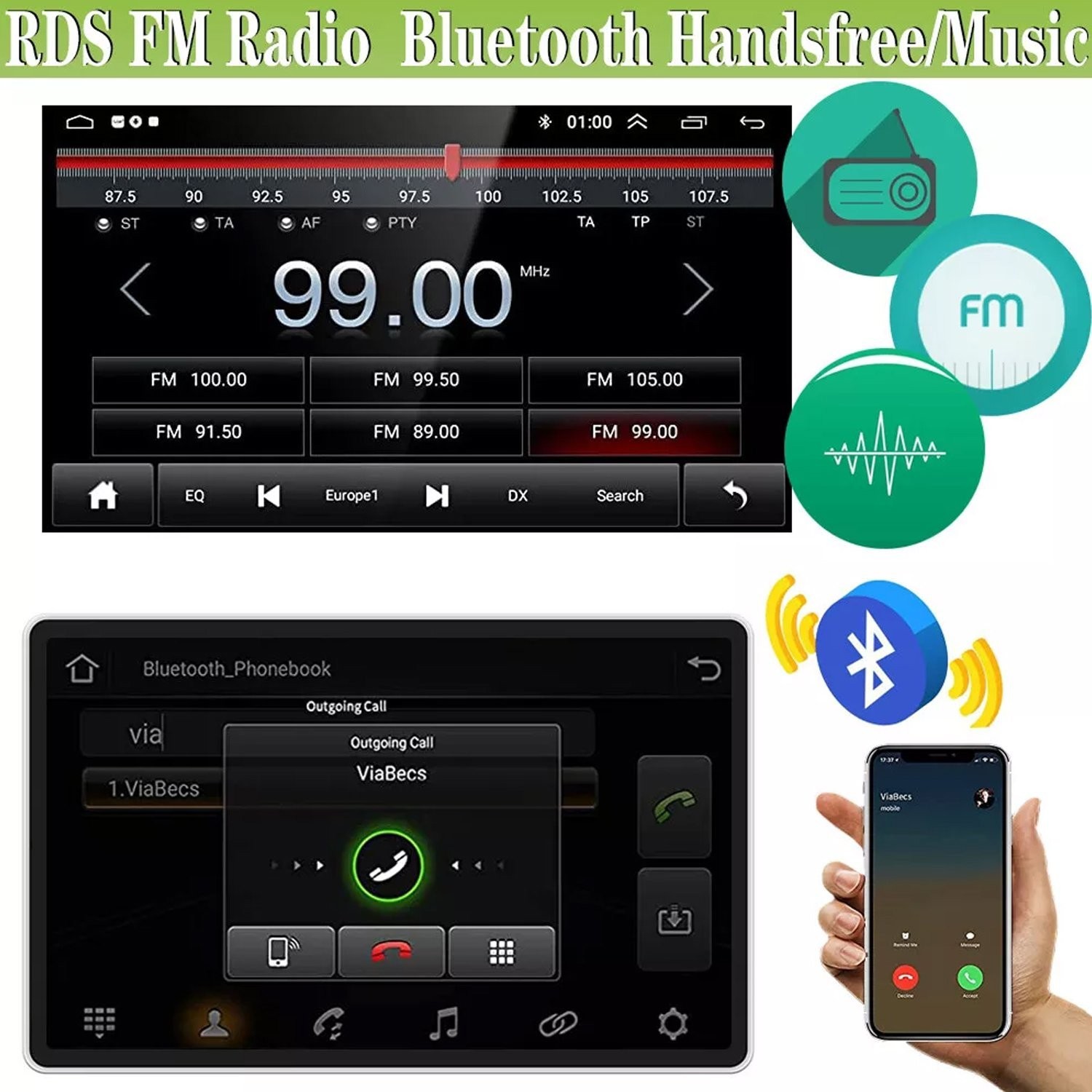 Car Radio Stereo Auto AC for Dodge Ram 2013-2019 1500 2500 3500 Carplay/Android