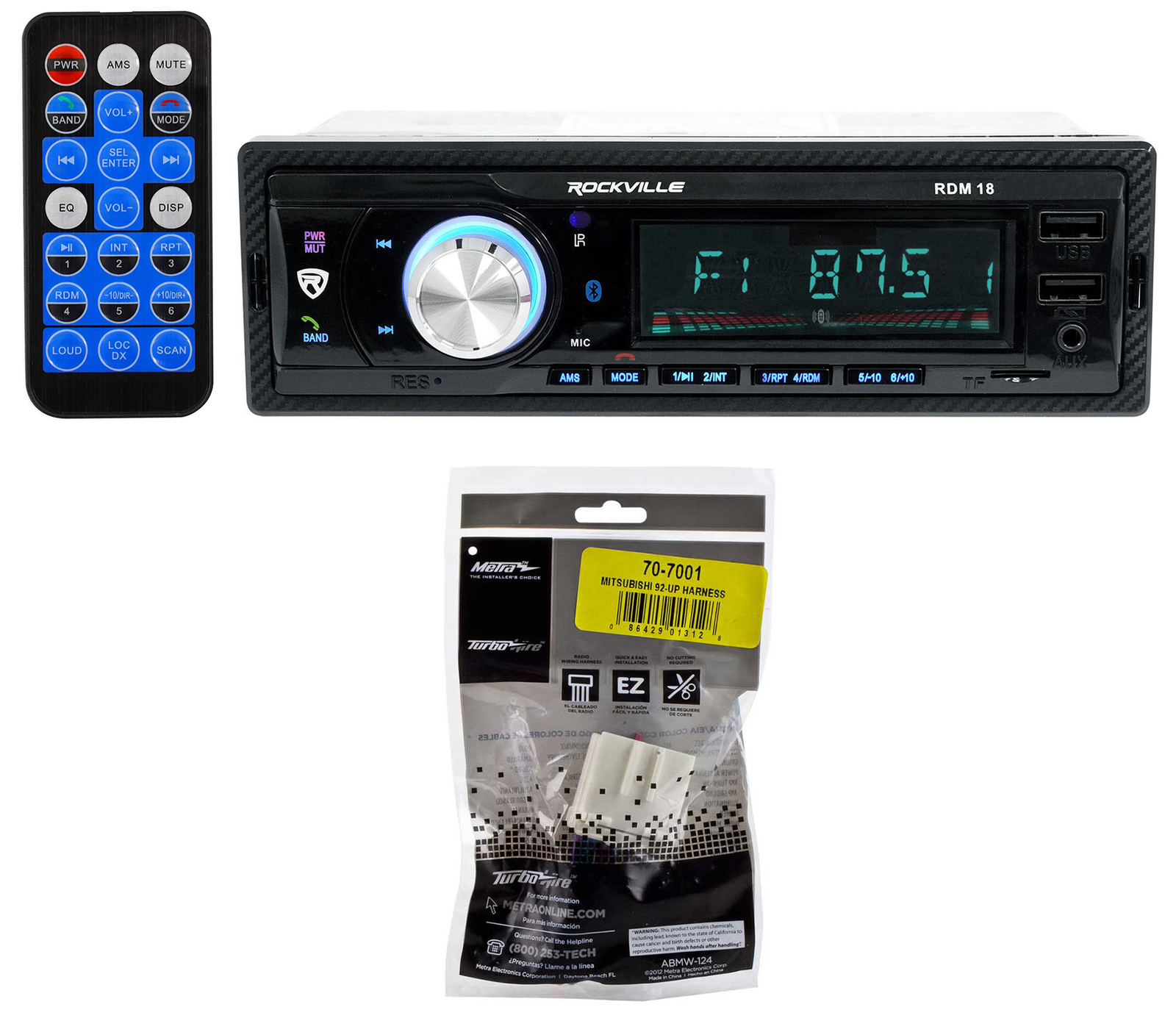 Digital Media Bluetooth AM/FM/MP3/USB/SD Receiver For 2002-07 Mitsubishi Lancer